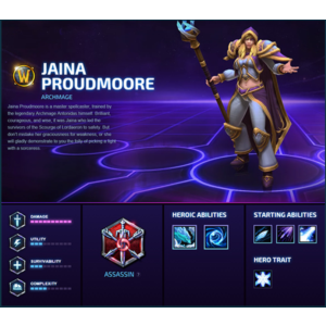 Heroes of the Storm Джайна Герой Hero Jaina Ключ