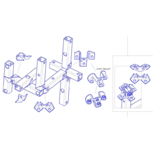 Система разъёмных соединений профильных труб