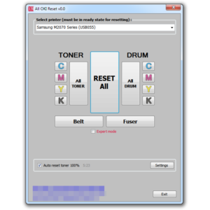 Программа сброса расходных материалов OKI