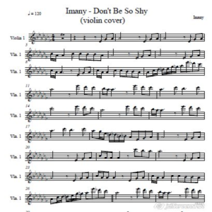 Imany - Don´t Be So Shy -violin cover