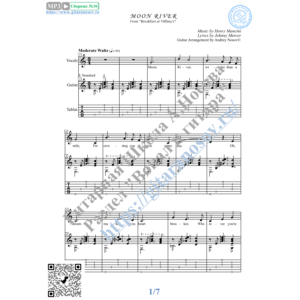 Moon River (Вокал Гитара Ноты Табы)
