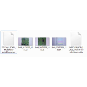 Дампы микросхем принтера Canon MG6640 для сброса 5B00