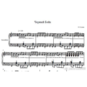 Ступин Константин-Черный Байк-ноты для аккордеона
