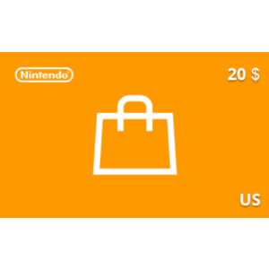 Подарочная карта Nintendo eShop 20 долл. US-регион