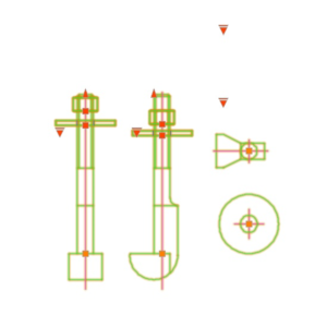 Динамический блок лапчатого болта М22