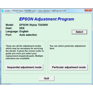 Сброс памперса Epson Stylus SX230, SX235W, SX430, SX435