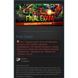 FINAL EXAM  (Steam Gift RU/CIS)