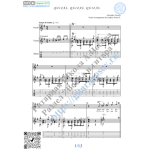 Quizas, Quizas, Quizas (Вокал Гитара Ноты Табы)