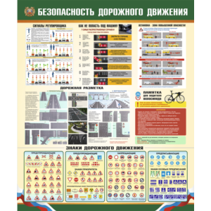 Плакат Безопасность дорожного движения