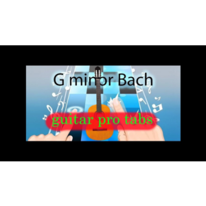 G minor Bach (Piano tiles 2) - табы guitar pro