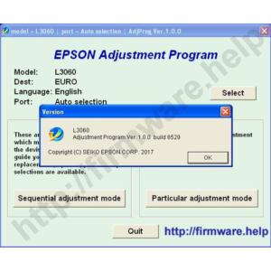 Epson L3060 Adjustment Program