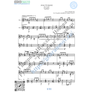 Ноктюрн №4_Чайковский (Ноты для 2-х гитар)