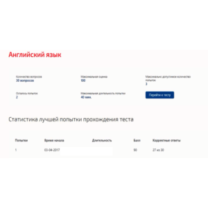 Английский язык.Тест Синергия