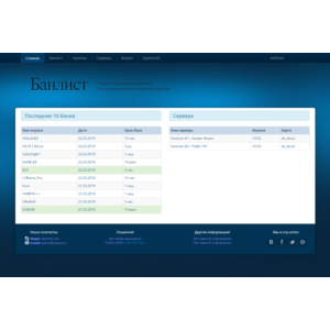 Шаблон White-blue для CS:Bans