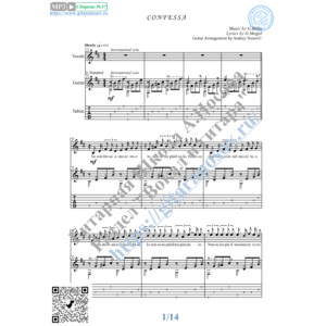 Confessa (Вокал Гитара Ноты Табы)
