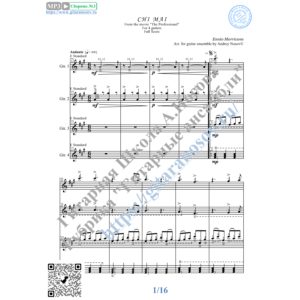 Chi Mai (Ноты для 4-х гитар)