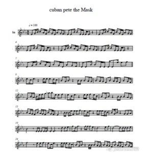 Jim Carrey - Cuban Pete from The Mask (for violin)