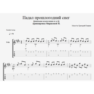 Падал прошлогодний снег