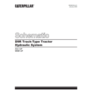 Caterpillar D9R Schematic Hydraulic System