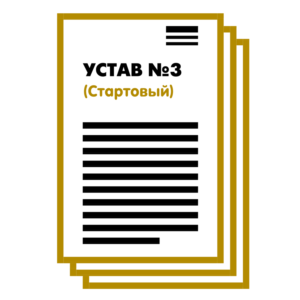 Устав ООО №3 (Стартовый) на 1 и 10 страницах 2025