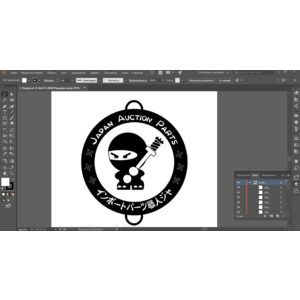 Векторный рисунок ниндзя