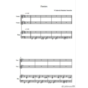 Faeries BY MANNHEIM STEAMROLLER (ноты ф-но и скрипка)