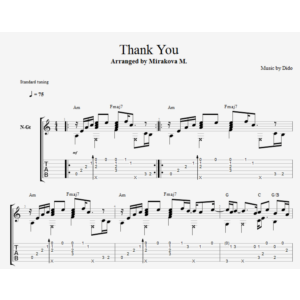 Dido - Thank You | Fingerstyle cover