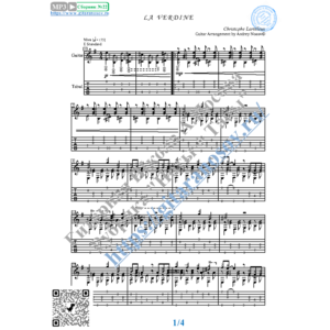 La Verdine (Ноты и табы для гитары соло)