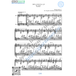 Melancolia_R.Riera (Ноты для 2-х гитар)