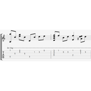 Бежит река табы для гитары