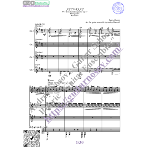 Легенда_Альбенис (Ноты для 4-х гитар)