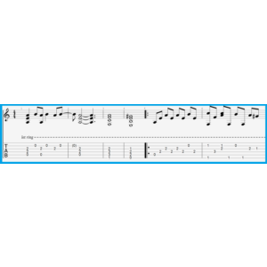 Цвет настроения синий табы для гитары