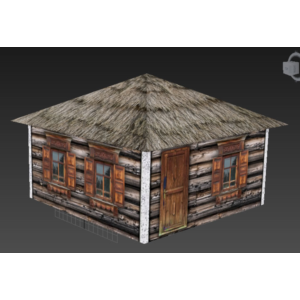 3d модель избы для игр