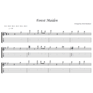 Forest Maiden (Everlasting summer) - гитара ноты+табы