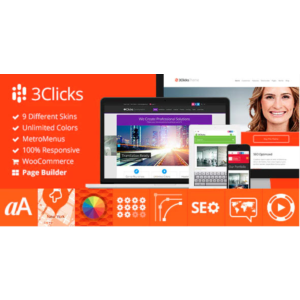 WP 3clicks responsive wordpres theme русский перевод