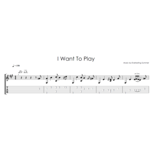 I Want To Play  (БЛ) - на гитаре ноты+табы