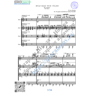 Hua Hao Yue Yuan (Ноты для 4-х гитар)