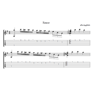 Танго Добрых Ветров (Дидюля) - на гитаре ноты+табы
