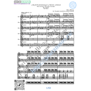 Чаттануга Чу Чу (Ноты для 6-ти гитар)