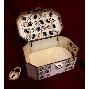 Шкатулка ларец DXF CDR, файлы для лазерной резки