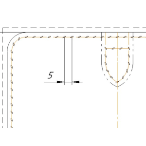 Выкройка. Обложка под автодокументы. Ромб 5мм.