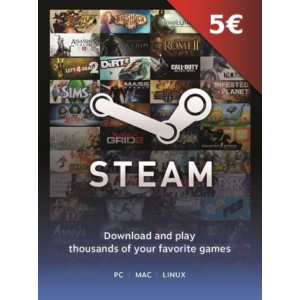 STEAM WALLET 5€ ЕВРО GIFT CARD  💶 | + ПОДАРОК 🎁