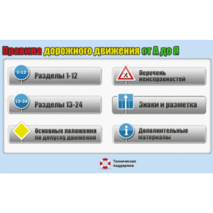 Видеокурс ПРАВИЛА ДОРОЖНОГО ДВИЖЕНИЯ от А до Я (2020)