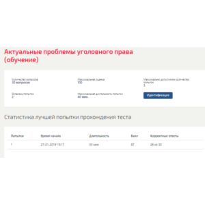 Актуальные проблемы уголовного права (Синергия ответы)