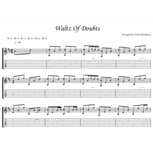 Waltz Of Doubts - фингерстайл гитара + табы