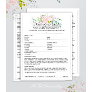 Шаблон контракта. На Свадебную Фотосесию