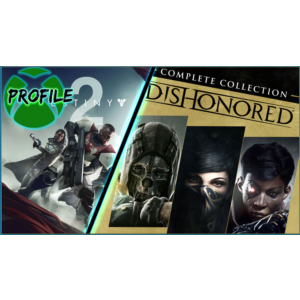 Dishonored The Complete Collection +Destiny 2  XBOX ONE
