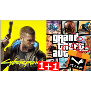 🔥 +🔥 Cyberpunk 2077 + GTA 5 - STEAM (1+1) (GLOBAL) ✅