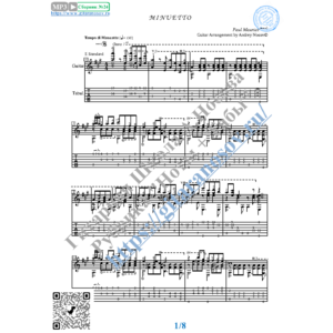 Менуэт_Мориа (Ноты и табы для гитары соло)