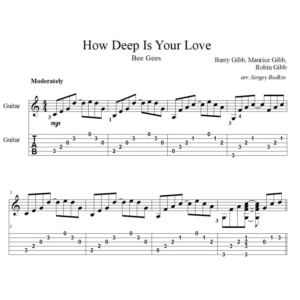 How Deep Is Your Love (Bee Gees) - для гитары
